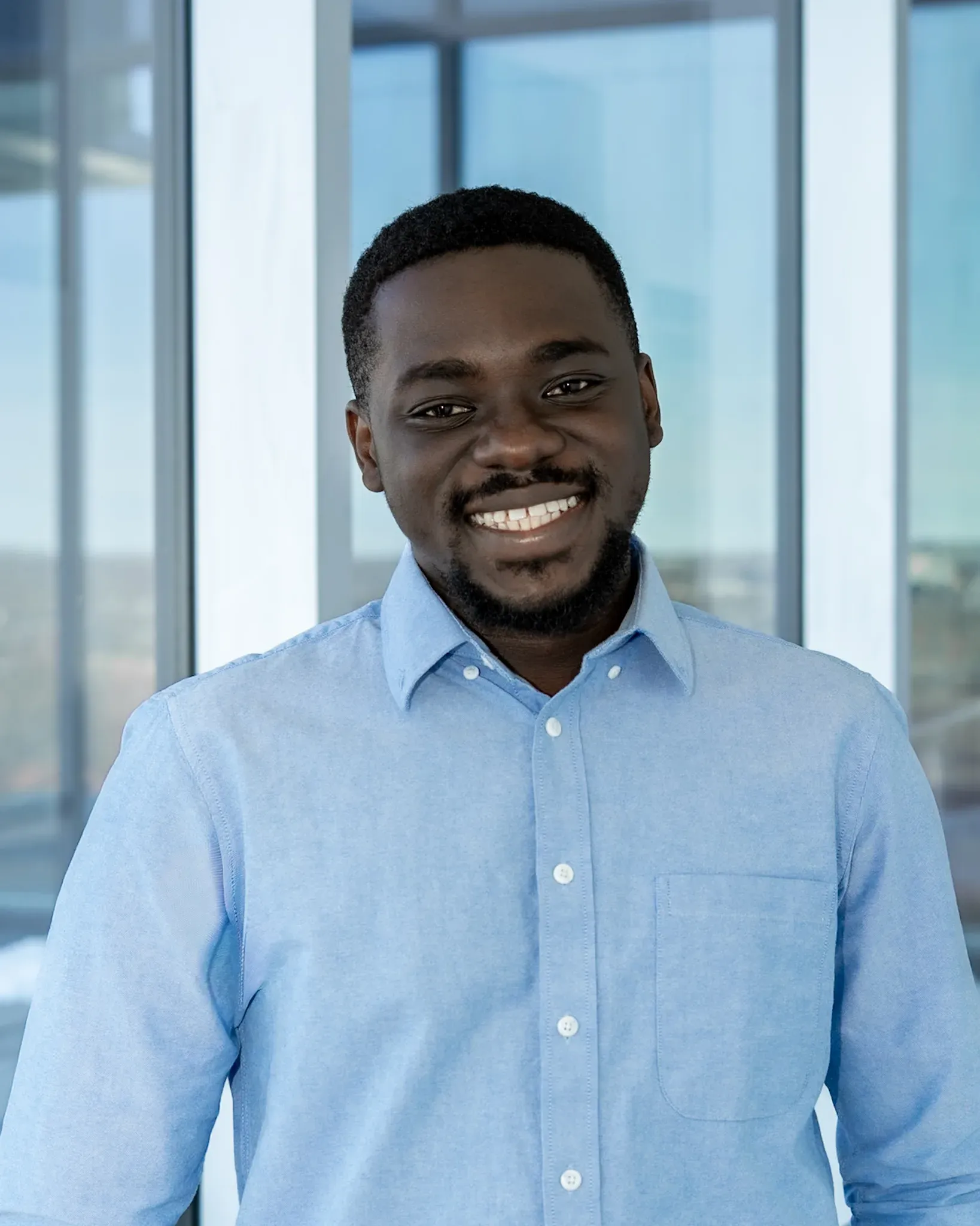 Samuel Oppong, market research intern.