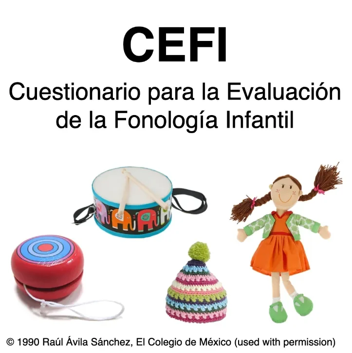 Cuestionario para la Evaluación de la Fonología Infantil test cover