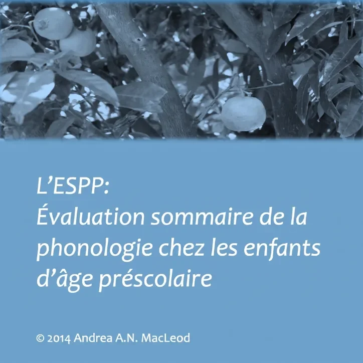 Évaluation sommaire de la phonologie chez les enfants d'âge préscolaire test cover